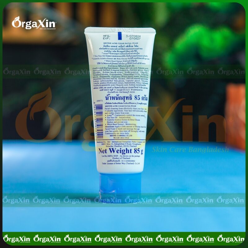 Mistine Acne Clear Facial Foam 85g - Image 3